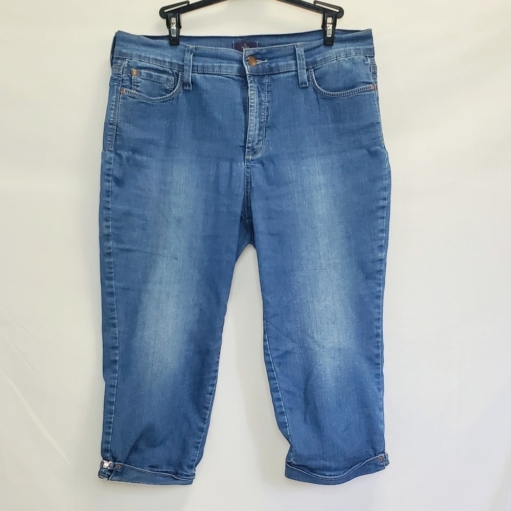 NYDJ Lift Tuck Technology Cuffed Hem Cropped Jeans